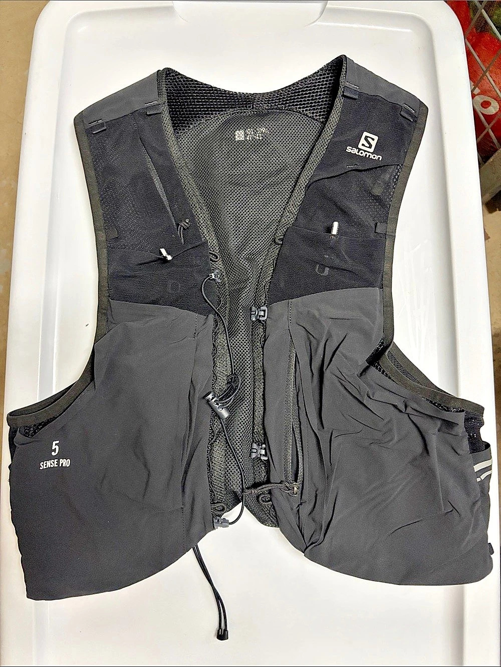 Salomon Sense Pro 5 Hydration Vest Men's Black Running Vest Size L